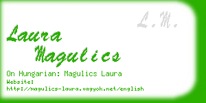 laura magulics business card
